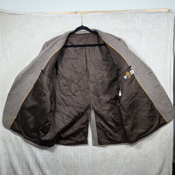 Vintage Kenny Rogers Western Blazer Mens 48R USA Made Leather Elbow Patch Cowboy - Picture 5 of 13